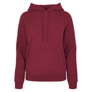 Build Your Brand Womens/Ladies Basic Hoodie / Burgundy